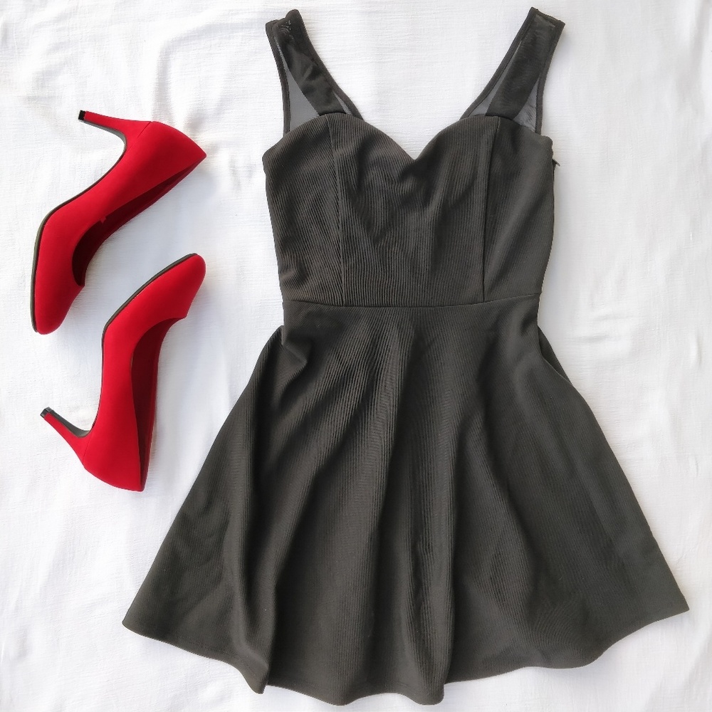 Little Black Dress with Heart Neckline